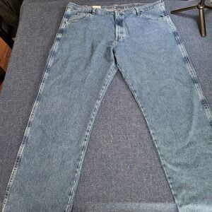 Blue Ridge by Wrangler Mens Relaxed Fit Jeans Blue Denim 42x32 NWT Workwear